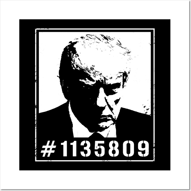 trump mugshot (variant) Wall Art by Panteclonos